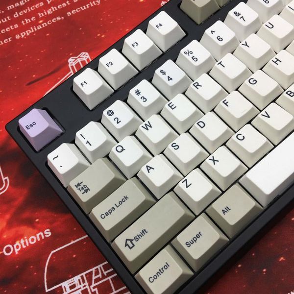 

muted keycap dye sublimation cherry profile keycaps pbt full kits for mechanical keyboard mouse combos