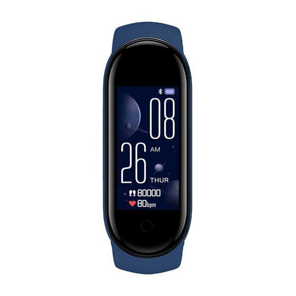 M5 Smart Digital Watch Armband für Männer Frauen mit Herzfrequenzüberwachung Laufer Schrittzähler Kalorienzähler Gesundheit Sport Tracker