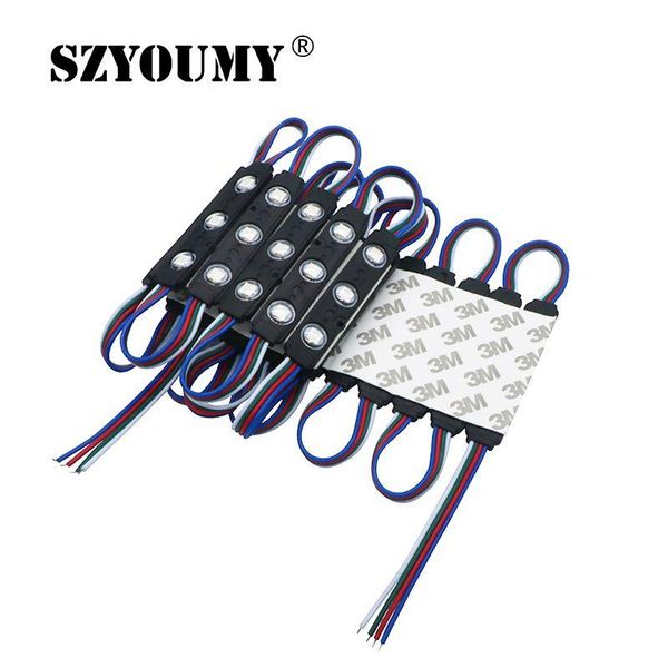 

super bright rgb led module 3 leds lamps waterproof 0.72w 12v dc sign lighting for channel letter advertising modules
