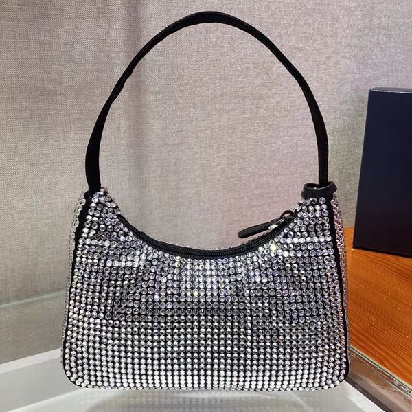 

luxurys designer tote bag classic style clutch bags plain diamond nylon sequins letter zipper canvas multi pochette shopping nylon organizer