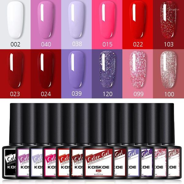 

10/12 pcs nail polish gel set varnishes semi-permanant base for nails uv led lamp kits manicure art1