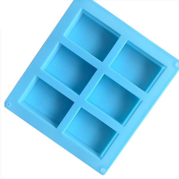 

craft tools 6 grids silicone soap mold rectangular baking cake pan biscuit chocolate diy mould home handmade making molds