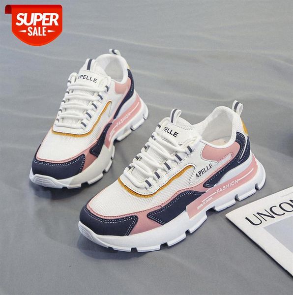 

sports shoes women's mesh breathable thin running hollow white all-match old #vb60