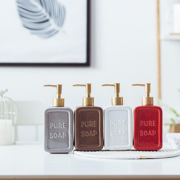 

liquid soap dispenser ceramic shampoo hand sanitizer pump bottle kitchen bathroom accessories outdoor travel wf bath accessory set