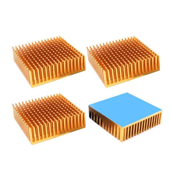 

fans & coolings 4 pieces of durable 50x50x15mm aluminum radiator heat sink with thermal tape for cooling