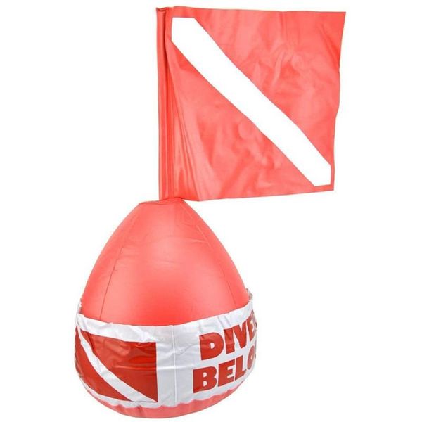 

pool & accessories buoy float positioning warning signal for surface divers in floating ball at sea signalling