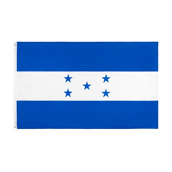 

honduras national flag for decoration retail direct factory wholesale 3x5fts 90x150cm polyester banner indoor outdoor usage