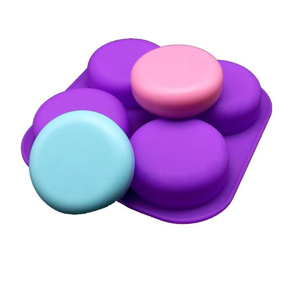 

craft tools 4 cavity round square flower soap molds handmade making cake aroma resin ice cubes chocolate decorating