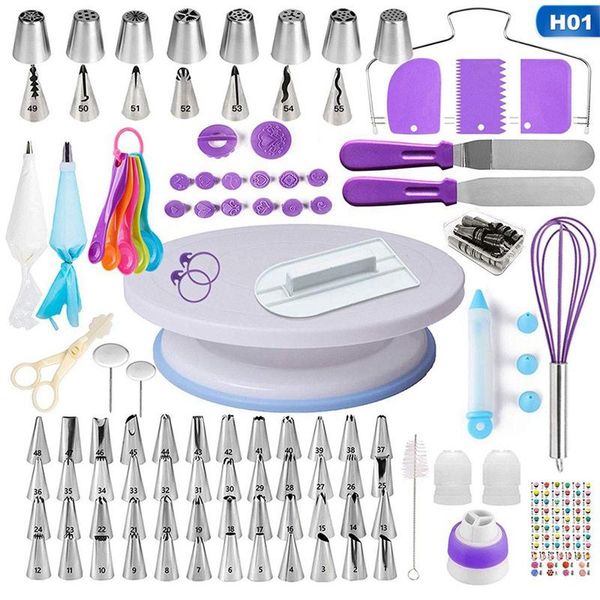 

cake decorating supplies kit for beginners set of 137 baking kitchen tools & pastry