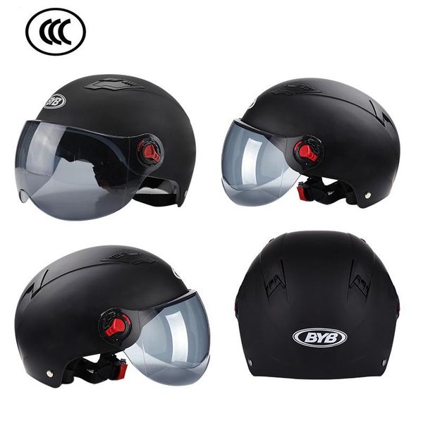 

motorcycle helmets national 3c certification electric helmet single lens visors moto bicycle men women summer scooter casco