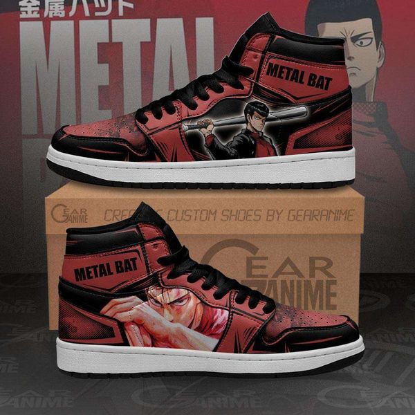 

metal bat sneakers one punch man anime custom shoes