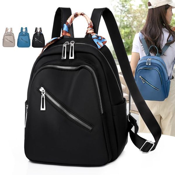 Backpack Trendy Fashion Ladies Korean Style Simple Oxford Cloth Leisure Travel Outdoor