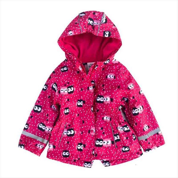 

floral hooded toddler girls jacket waterproof baby rain coat fleece spring sport children clothes outdoor kids trench, Blue;gray
