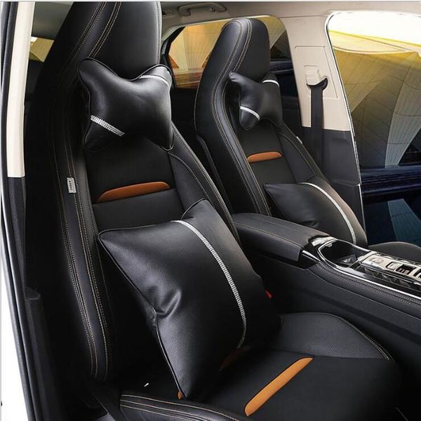 

seat cushions fashion leather diamond car steering wheel cover lumbar support neck pillow interior ornament