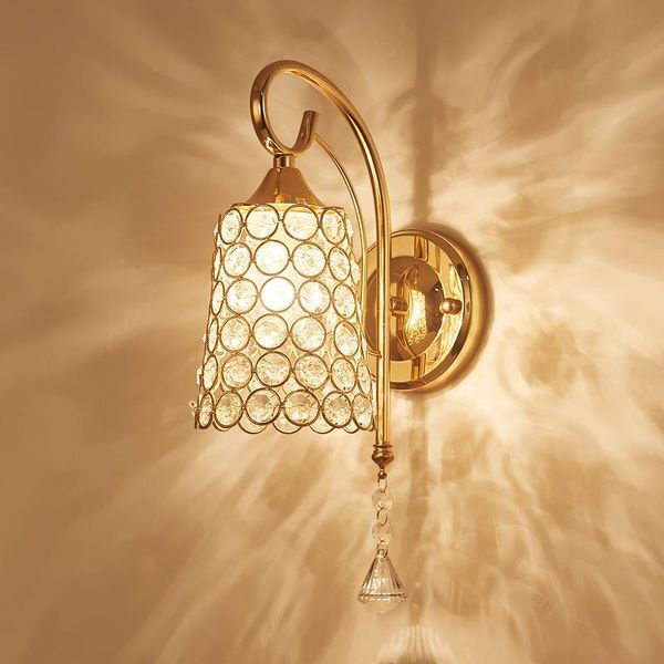 

wall lamp led crystal concise bedroom bedside modern a living room study restaurant engineering stairs aisle