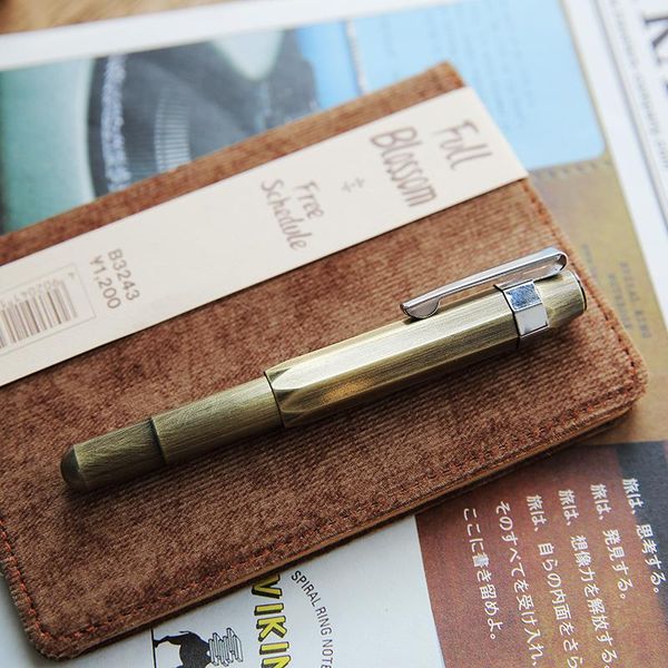 

fountain pens ink pen brass tn beautiful small artwork calligraphy portable 0.5mm