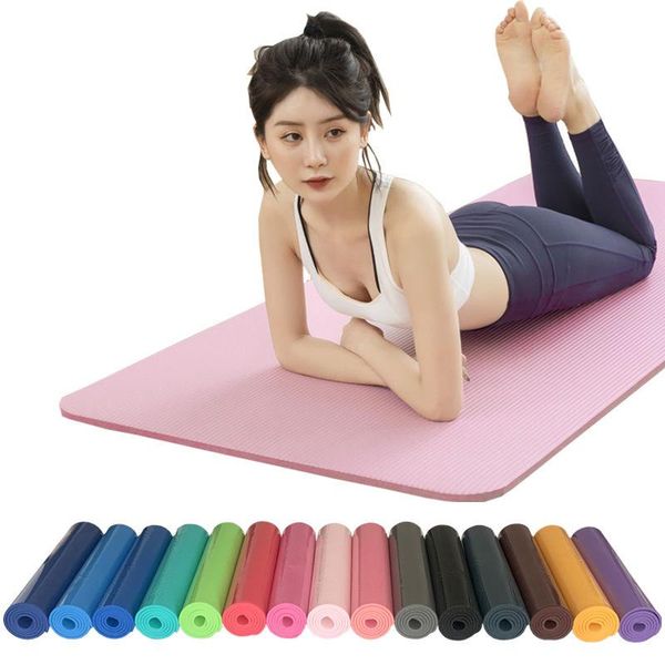 

yoga mats mat 15 color thickened 10mm widened long male and female children's fitness