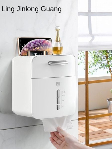 

toilet paper holders tissue box waterproof shelf hole roll carton draw creativity