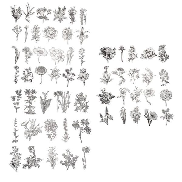 

gift wrap 2 packs unique handbook stickers durable plant creative