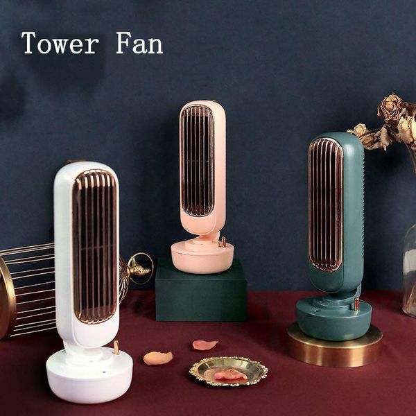 

electric fans portable mini air cooling fan usb deskretro tower 2 in 1 humidifier bladeless water spray mist