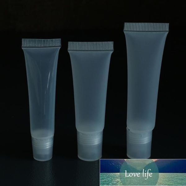 Garrafas de armazenamento JARS 20 pcs 8/10 / 15ml Lip Gloss Recipientes de plástico Tubos vazios de beleza Cosméticos Lipgloss Garrafa de viagem Clear / Matte DIY