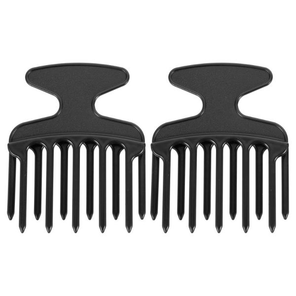 

hair brushes 2pcs men comb grooming brush wide tooth for, Silver