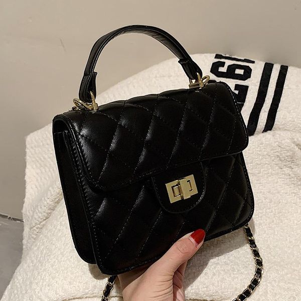 

evening bags diamond pattern women shoulder smlall pu leather chain flap crossbody luxury designer fashion ladies handbags bolsas