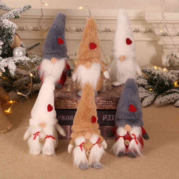 

window decorations plush forest doll standing nordic christmas ornaments