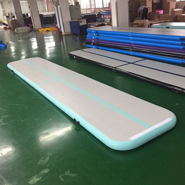 Новые 4 * 1 * 0,2 м Надувная Воздушная дорожка Воздушный пол Tumbling Track Track Gymnastics Corleading Mat Trick Pad для детей Взрослый