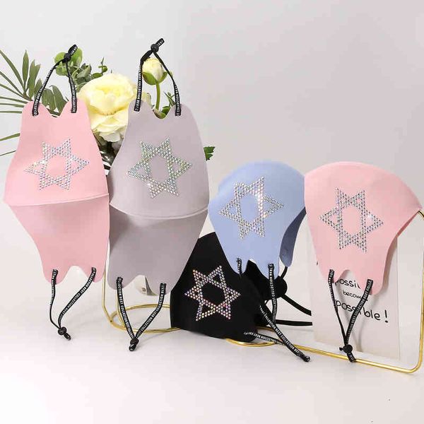 

colorful hexagonal ice drill mask for women