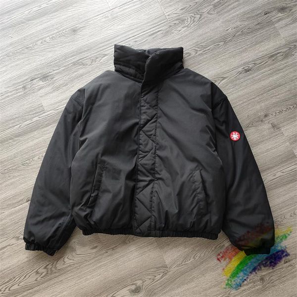 

downs cavempt 17aw short warm puffer jacket parkas men women padded cotton zipper cav empt coats outerwear clothes, Black