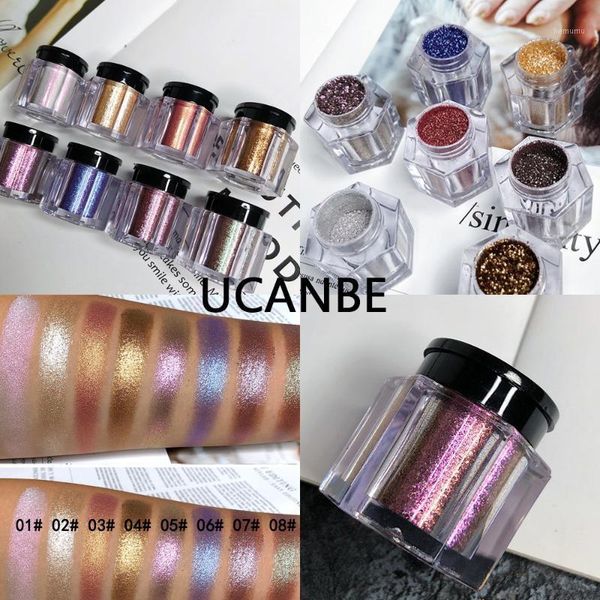 

brand crystal luster glitter eyeshadow powder pigment metallic shiny holographic eye ers single shadow makeup1