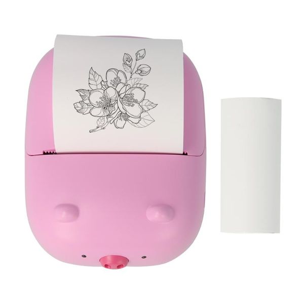

printers 200dpi portable thermal printer mini pocket po picture elist receipt bt wireless with 1 roll paper