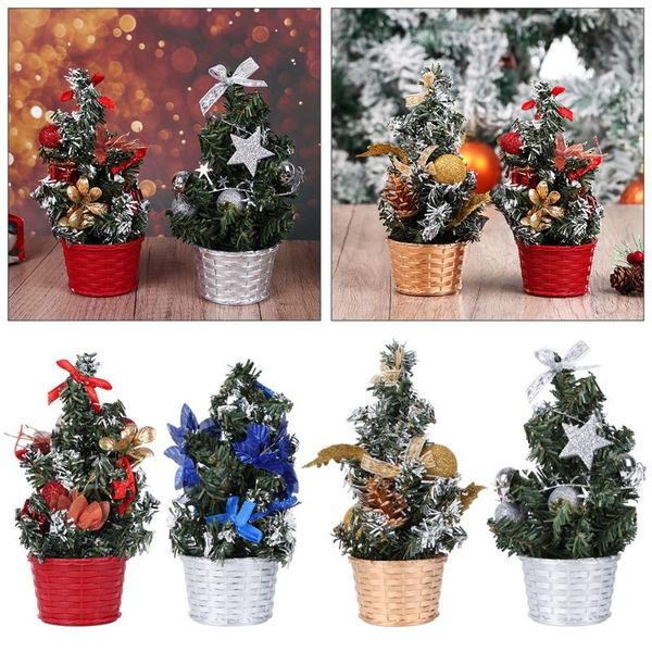 

christmas decorations 20cm festival home navidad decoration party decor table xmas tree deskornament artificial plant mini
