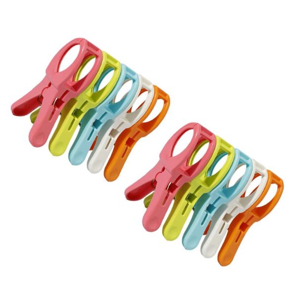 

clothing & wardrobe storage 10pcs household clothes non-slip clips multipurpose (random color)