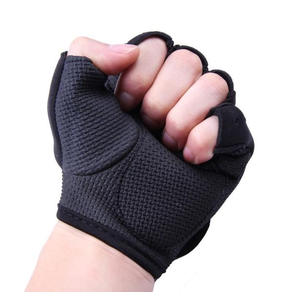 

fingerless gloves men' anti-skid half finger exercise weightlifting training tactical for fitness, Blue;gray