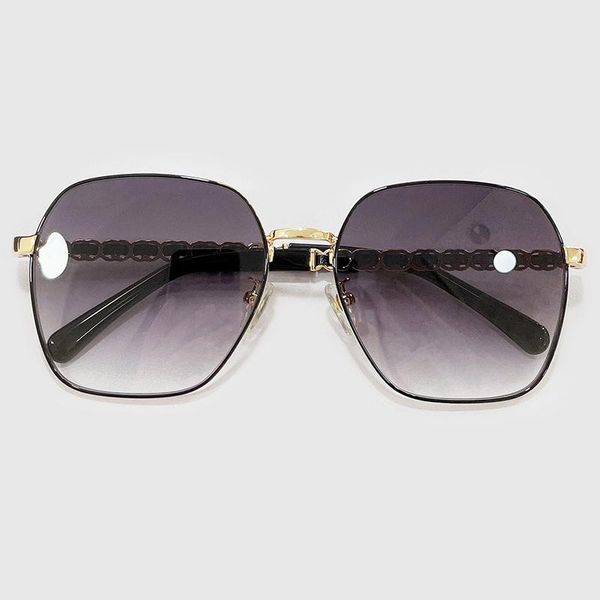 

sunglasses square women uv400 brand designer metal frame fashion gradient with box, White;black