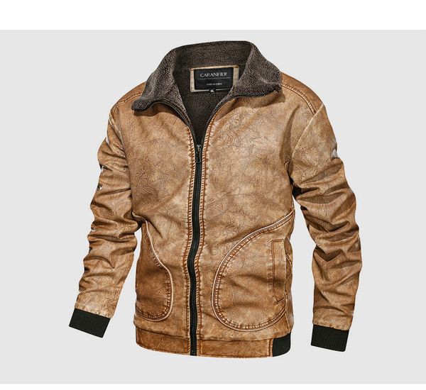 

mens jackets motorcycle stand collar zipper pockets male us size pu coats biker faux leather fashion outerwear kg-86, Black;brown