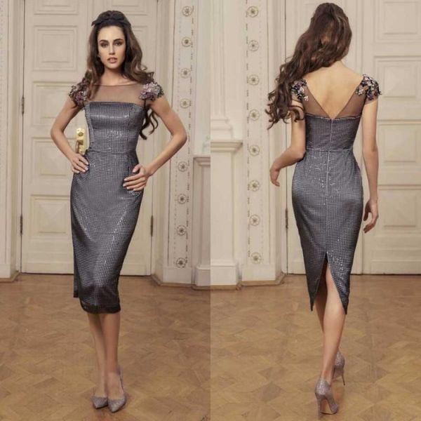 

party dresses 2021 mermaid evening o-neck capped short sleeves lace appliques special occasion gowns backless prom dress, White;black