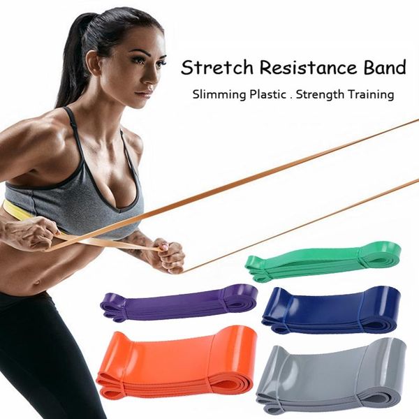 

silicone material resistance band strong resilience pilates fitness equipment training expander slimming shape bands