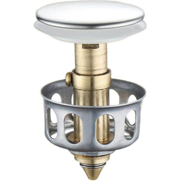 

basin -up drain filter copper bouncing core cover floor bathroom trap hair catcher faucet accessories bath accessory set