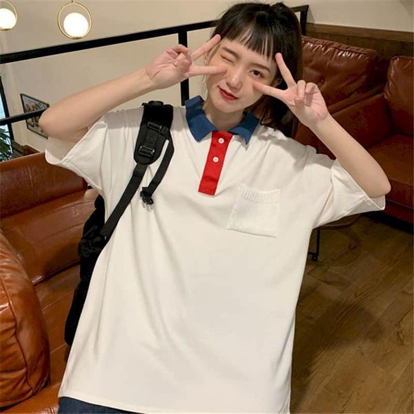 

women's t-shirt 2021 spring summer graphic tees casual loose short sleeve korean punk sweatshirts shirts for women oversized print, White
