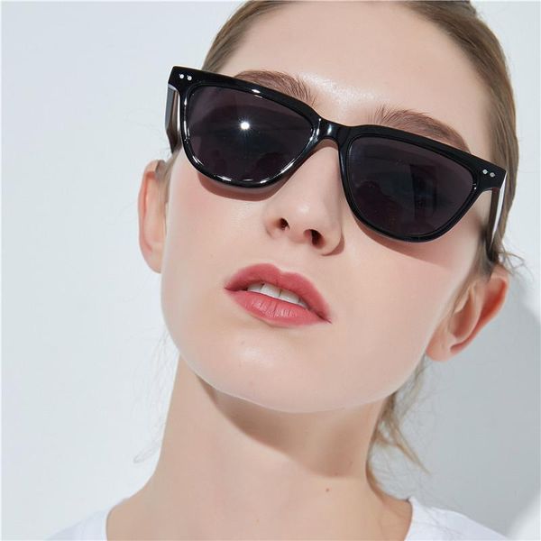 

sunglasses 2021 square women designer luxury man/women cat eye sun glasses classic vintage uv400 outdoor, White;black
