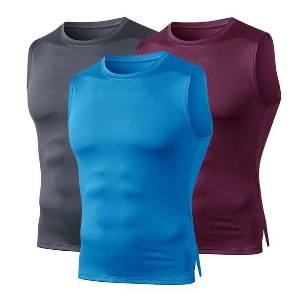 

mens fitness gyms tank workout training running vest men sleeveless shirt male breathable sports undershirt xxl jerseys, Black;blue