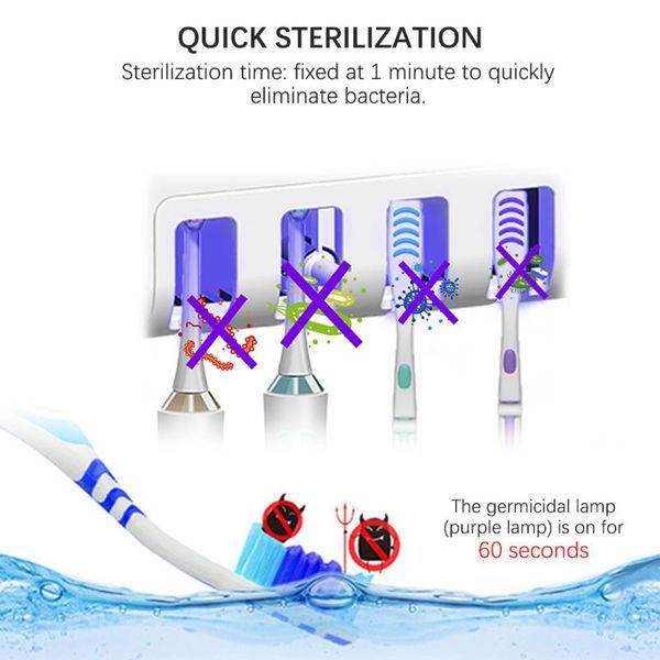 

squeezing solar dispenser holder automatic energia solare uv toothbrush sterilizer light withhpaste bath accessory set
