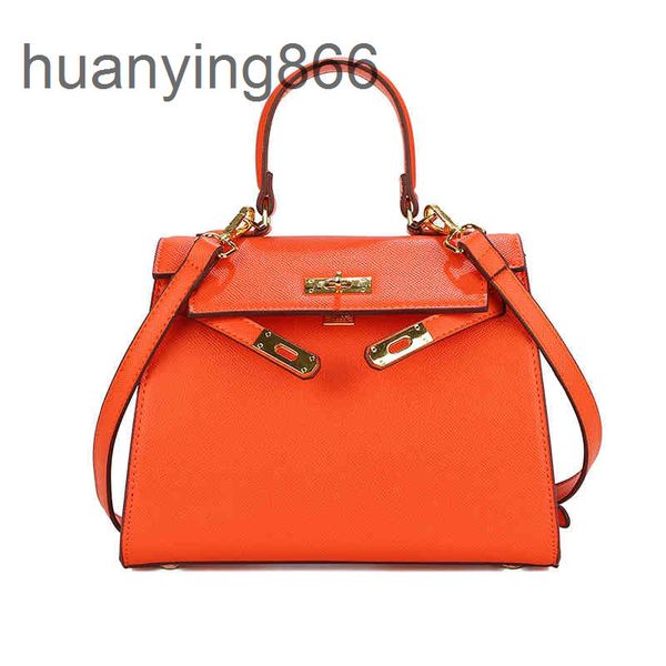 

brand h bags designer luxury shoulder handbags 2022 fashion portable kelllys bag women's simple texture belt messenger buckle square