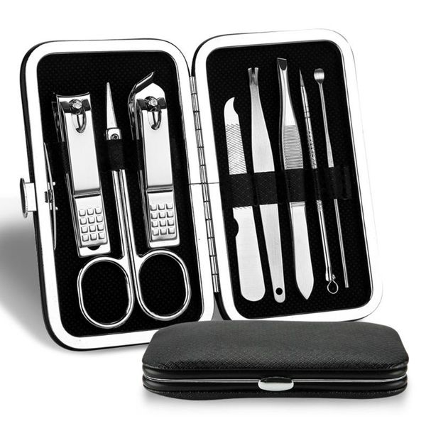 

nail art kits manicure cutters clipper set household stainless steel ear spoon clippers tool pedicure scissors