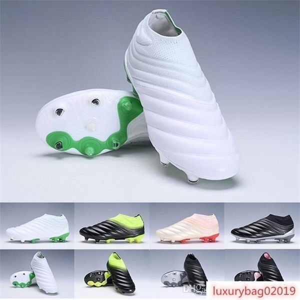 

lxnew arrival mens soccer shoes copa 19 fg mens soccer cleats white black football boots size 38-45