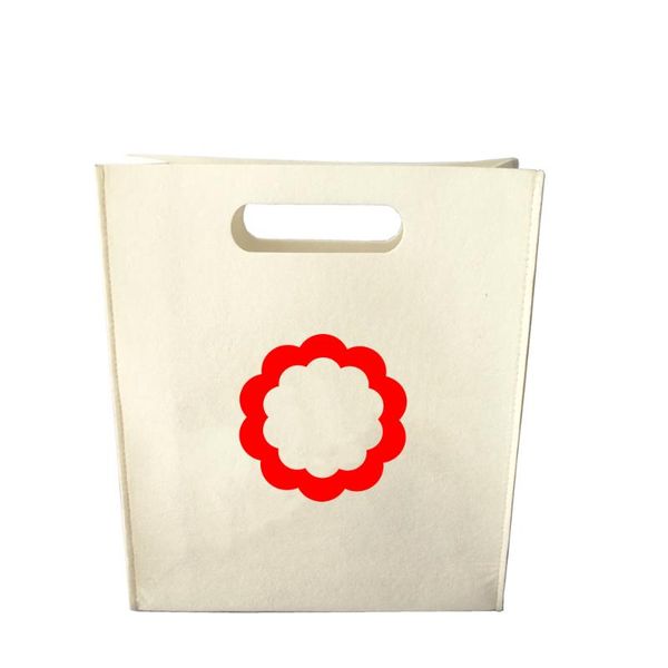 

gift wrap 300pcs/lot polyester soft felt fabric tote bag recycled luxury stand up wrapping packaging for party event