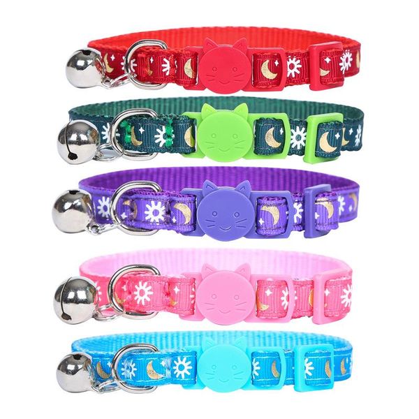 

cat collars & leads and dog pet collar with bell adjustable buckle puppy supplies accessories small print